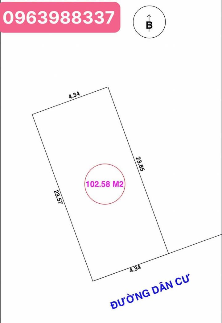 Đất nền Hưng Đông, Vinh 102.58m² giá 1.98 tỷ - Đầu tư sinh lời cao!