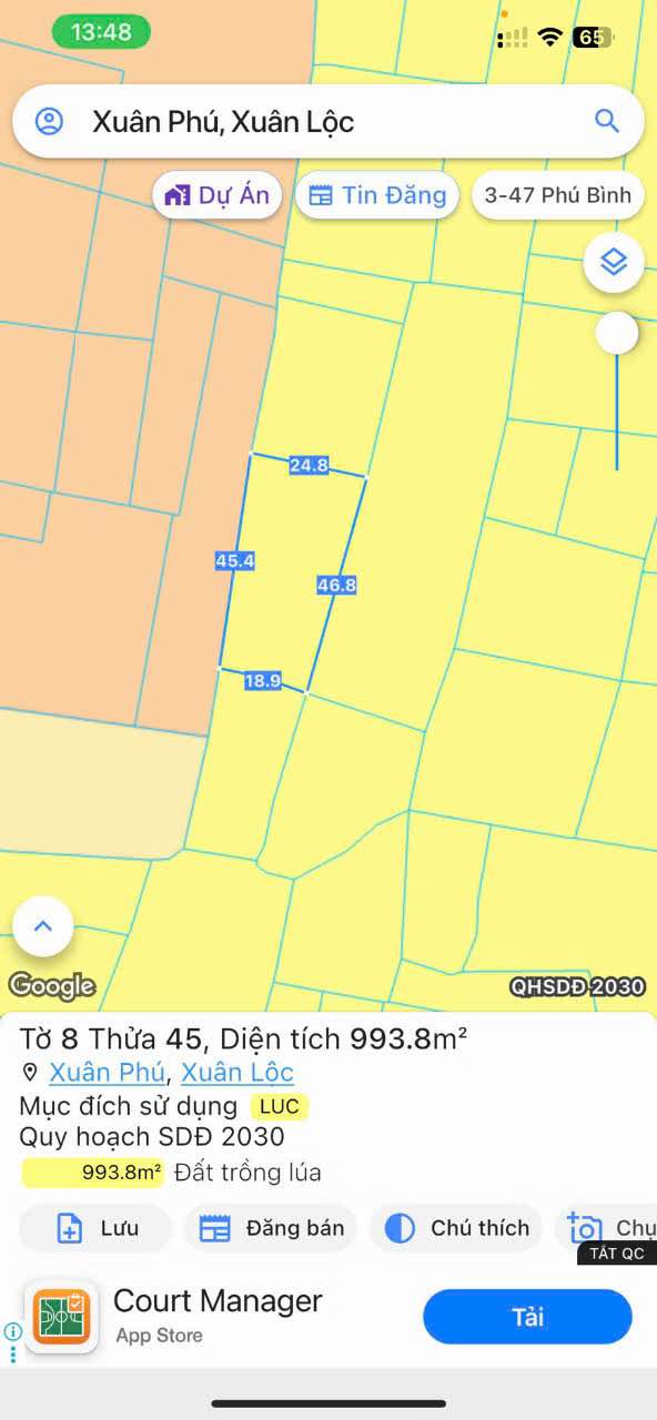 Đất nền xã Xuân Phú, huyện Xuân Lộc, 864m², giá chỉ 330 triệu - Cơ hội đầu tư hiếm có!