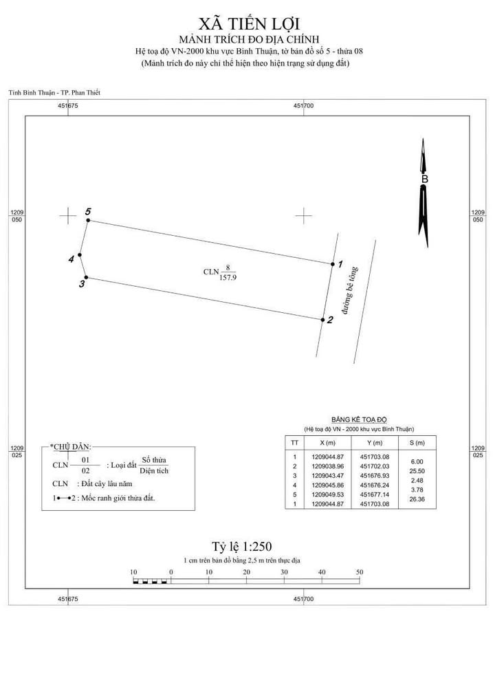 Đất cây trồng 158m² giá 280 triệu - Sổ hồng thổ cư tại Tiến Lợi, Phan Thiết