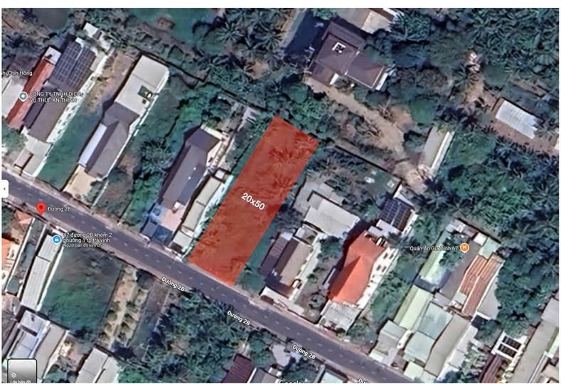 Đất mặt tiền đường 2B, phường 1, Trà Vinh 1000m² giá 12 tỷ - Cơ hội đầu tư lý tưởng!