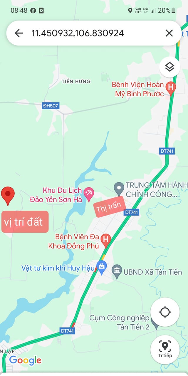 Đất thổ cư thị trấn Tân Phú, Bình Phước 500m² giá 400 triệu - Đầu tư sinh lời ngay!