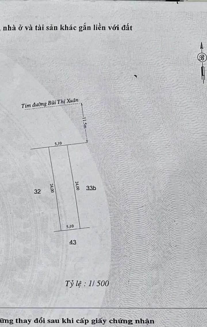 Đất thổ cư TĐC Tân Phú Đồng Xoài 122m² chỉ 1.75 tỷ - Hướng Tây Bắc