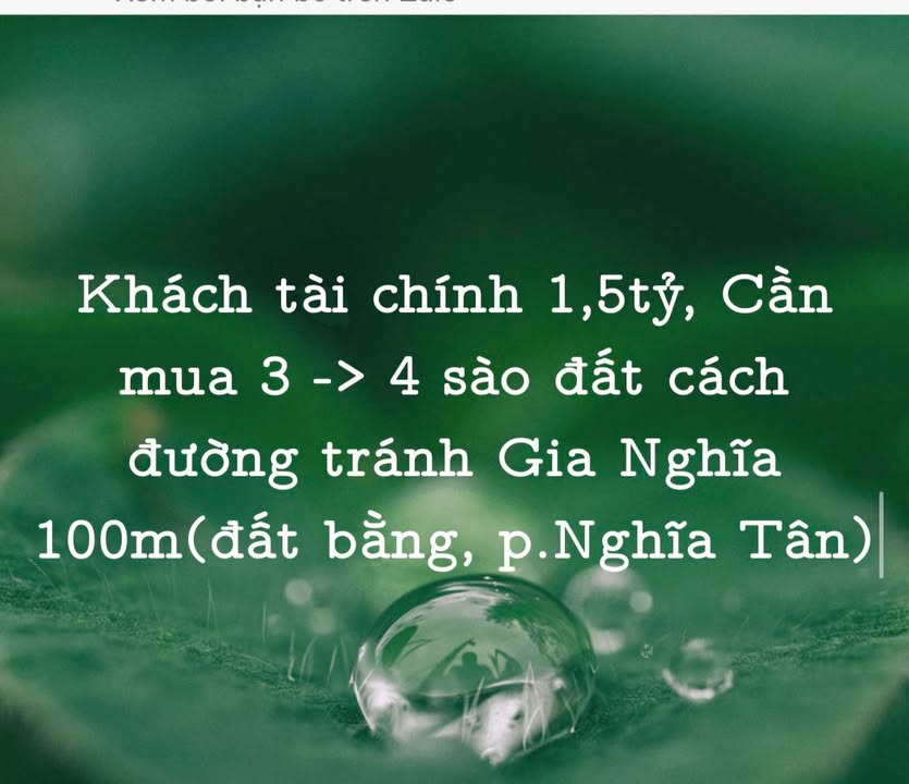 Đất nền 3-4 sào đường tránh Gia Nghĩa 1,5 tỷ - Đầu tư sinh lời cao!