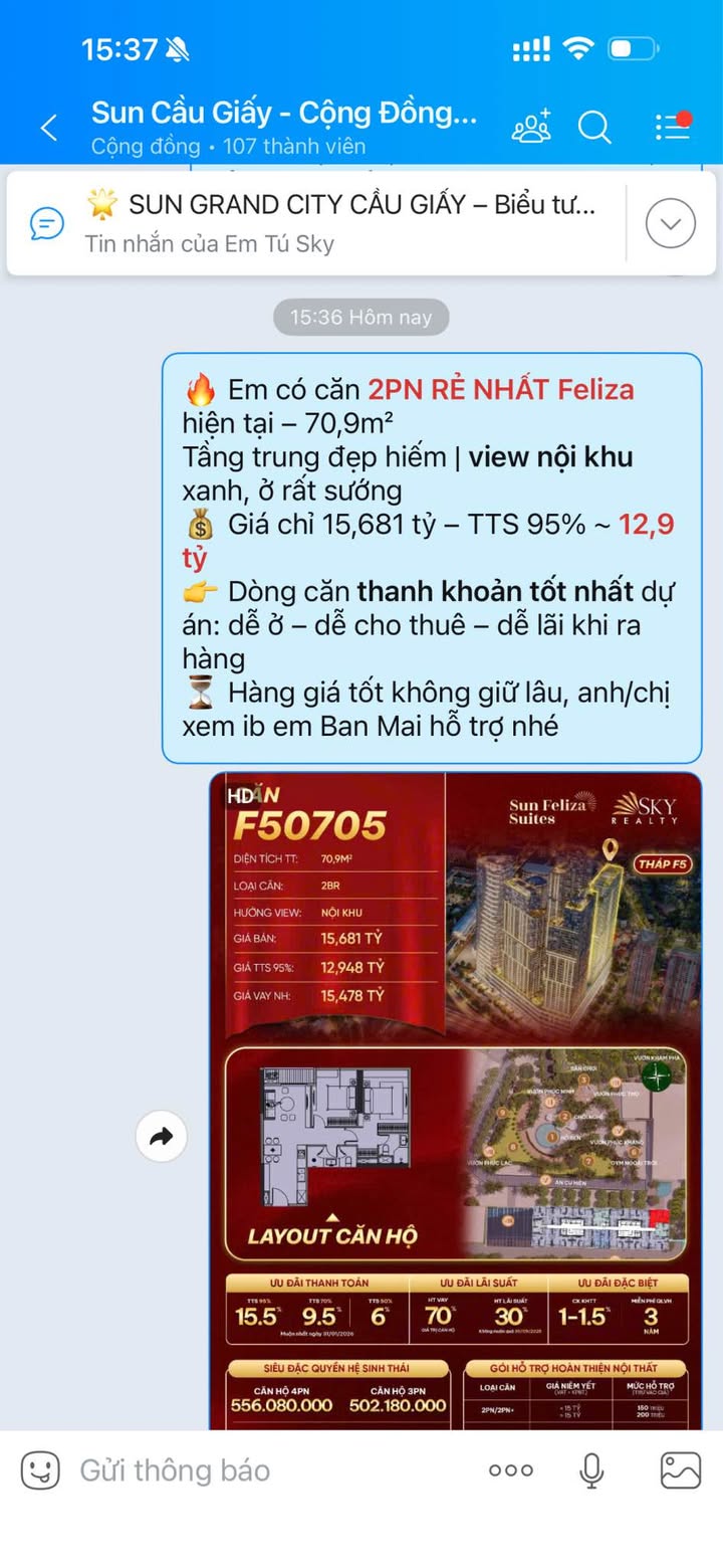 Căn hộ Feliza 70,9m² giá thỏa thuận - Cơ hội không thể bỏ lỡ!