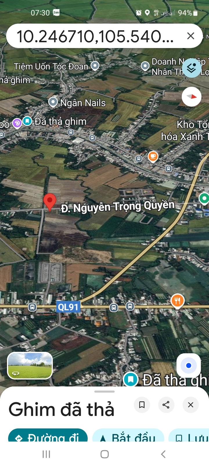 Đất nền mặt tiền đường Nguyễn Trọng Quyền, Cần Thơ 276m² - Cơ hội đầu tư hấp dẫn!