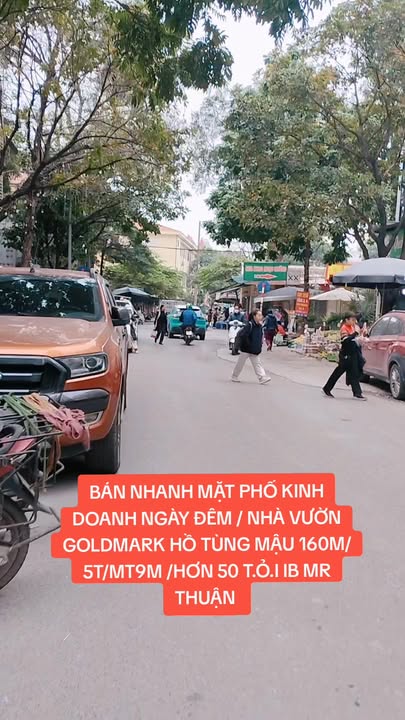 Nhà phố kinh doanh Goldmark Hồ Tùng Mậu 160m² giá 50 tỷ - Đầu tư sinh lời hấp dẫn!