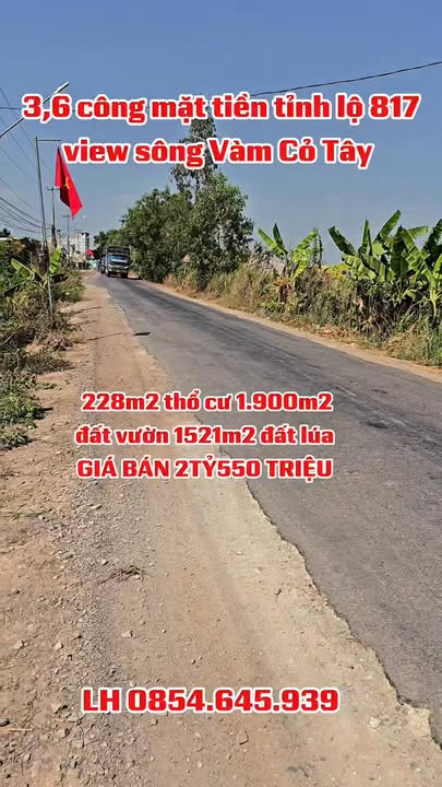 Đất nền Mộc Hóa Long An 3600m² giá 2.55 tỷ - Đầu tư sinh lời ngay!