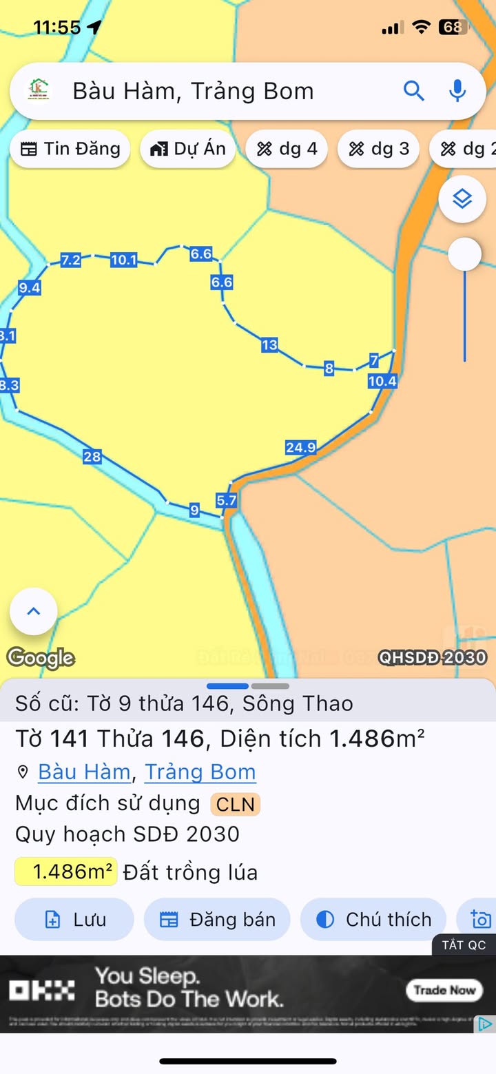 Đất vườn 1500m² tại Sông Thao, Trảng Bom giá 1.32 tỷ - Cơ hội đầu tư tuyệt vời!