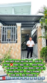 Nhà riêng 106m² tại Long Hậu, Cần Giuộc chỉ 3.4 tỷ - Bán gấp!