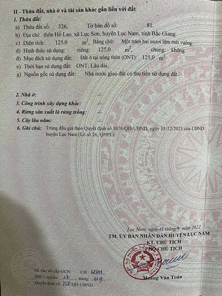 Đất nền khu đô thị Đùng Đỉnh, Lục Sơn, 250m² giá 1.4 tỷ - Đầu tư sinh lời ngay!