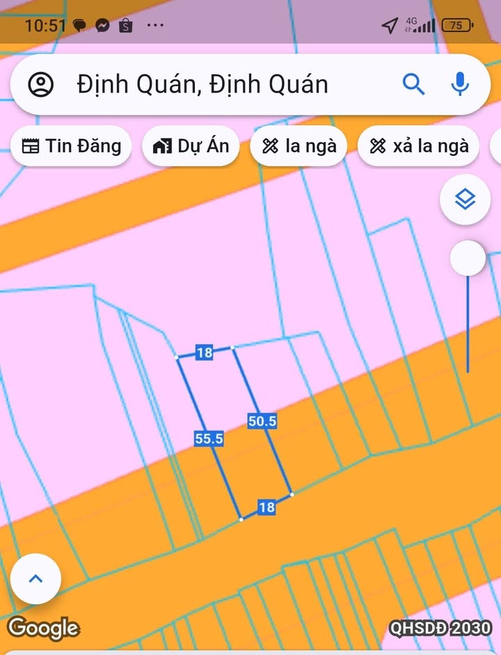 Đất thổ cư 125m² mặt tiền Quốc lộ 20, Huyện Định Quán - Giá thỏa thuận hấp dẫn!