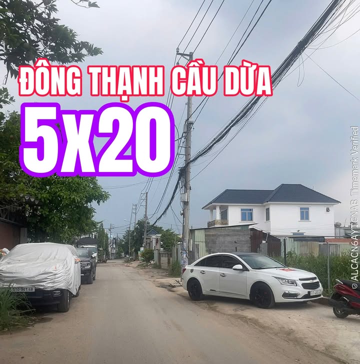 Đất mặt tiền Đông Thạnh 100m² giá 3.8 tỷ - Đầu tư sinh lời cao!