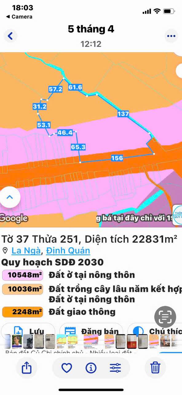 Đất nền mặt tiền Quốc lộ 20, Xã La Ngà, 34,000m² giá 32 tỷ - Cơ hội đầu tư tốt!