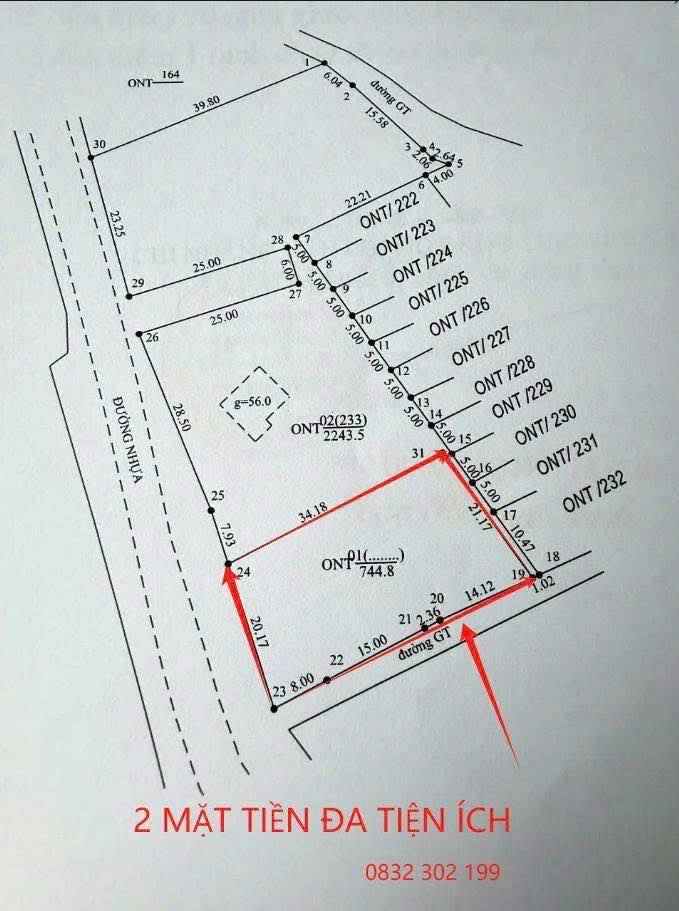 Đất nền lô góc 2 mặt tiền tại Phường Phượng Mao 744m² giá 148.8 tỷ - Kinh doanh sinh lời tốt!