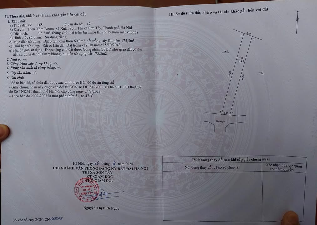 Đất thổ cư Xóm Bướm, Phường 8, 235m² giá 1.9 tỷ - Cơ hội đầu tư lý tưởng!