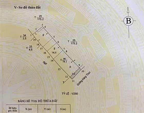 Bán nhà mặt đường Hàng Thao, Nam Định 78m² giá 6.5 tỷ - Kinh doanh nhộn nhịp ngay cửa