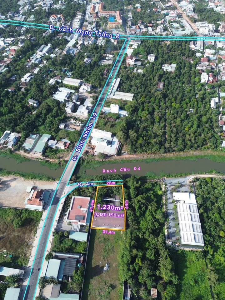 Đất nền phường Bình Nhâm - 1230m² giá 18.5 tỷ - View sông thơ mộng!