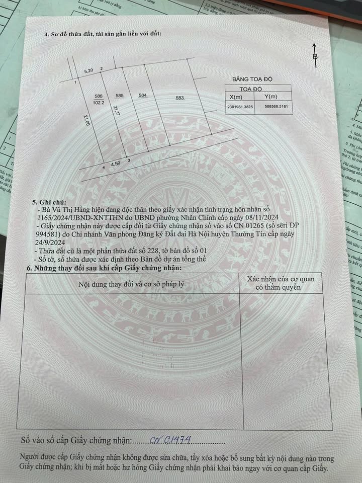 Đất nền Nghiêm Xuyên, Thường Tín 102.2m² giá 5.2 tỷ - Tiềm năng phát triển cao!