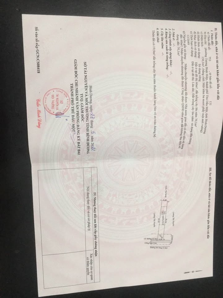 Đất thổ cư 130m² tại Chánh Hiệp, Thủ Đức - Giá 1.95 tỷ, không quy hoạch!