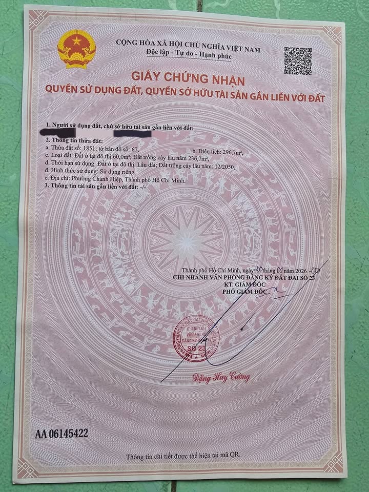 Đất nền Phường Chánh Mỹ, Thủ Dầu Một 300m² giá 3.65 tỷ - Chính chủ bán gấp!