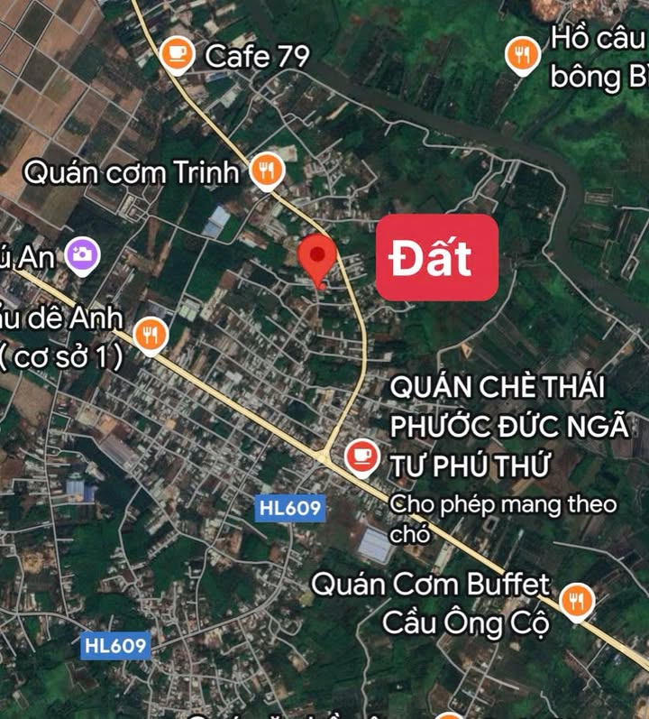 Đất nền đường bê tông Phú An, Bến Cát 347m² - Sổ hồng thổ cư 100%!