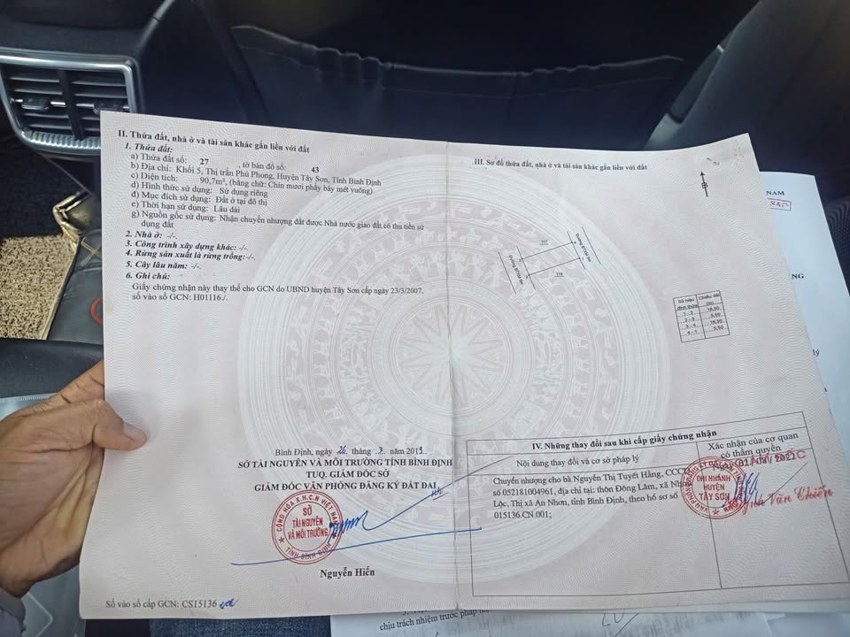 Đất nền 2 mặt đường tại Phú Phong, Tây Sơn, 91m² - Giá tốt ra nhanh!