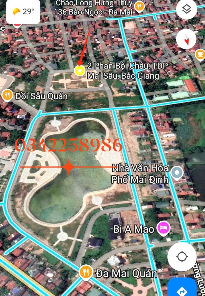 Đất nền Phường Đa Mai Bắc Giang 87m² giá 2.7 tỷ - Vị trí đẹp gần công viên!