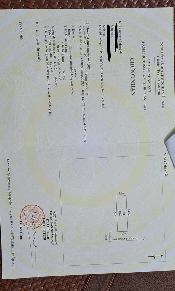 Đất nền Phường Lam Sơn, 56m² - Sổ hồng chính chủ, giao dịch nhanh!