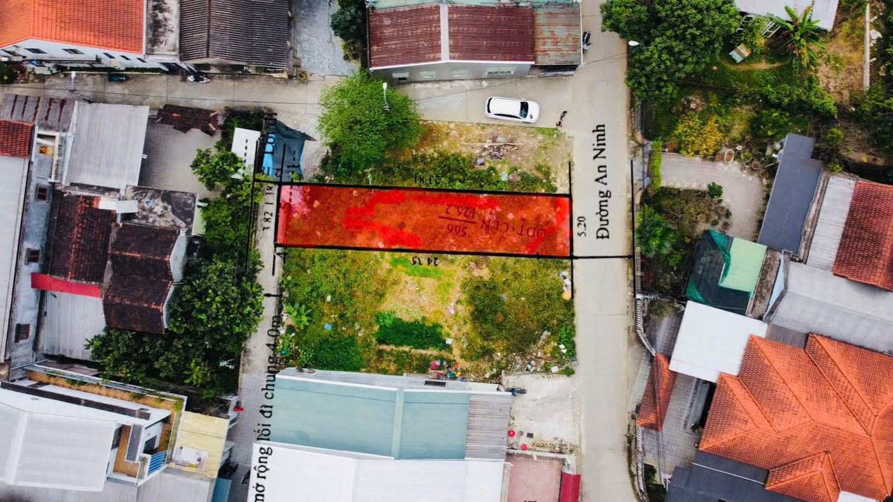 Đất mặt tiền An Ninh TP Huế 125m² giá 2.9 tỷ - Đầu tư sinh lời ngay!