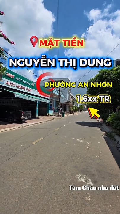Nhà mặt tiền đường Nguyễn Thị Dung TP Quy Nhơn 100m² giá 1.6 tỷ - Đầu tư lý tưởng!