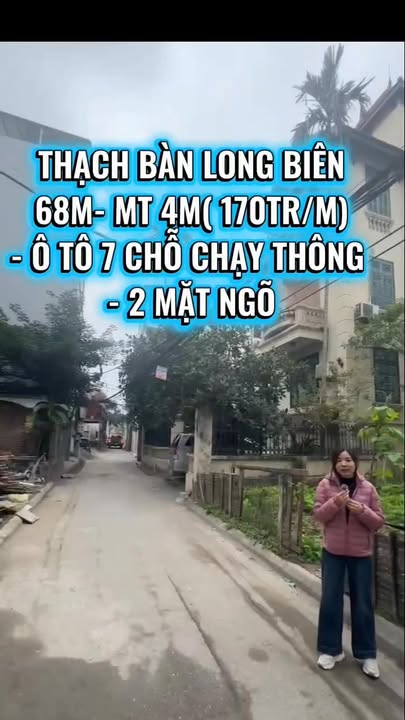 Nhà riêng Thạch Bàn, Long Biên 68m² giá 11.56 tỷ - Sổ đỏ đẹp, ô tô vào tận nơi!
