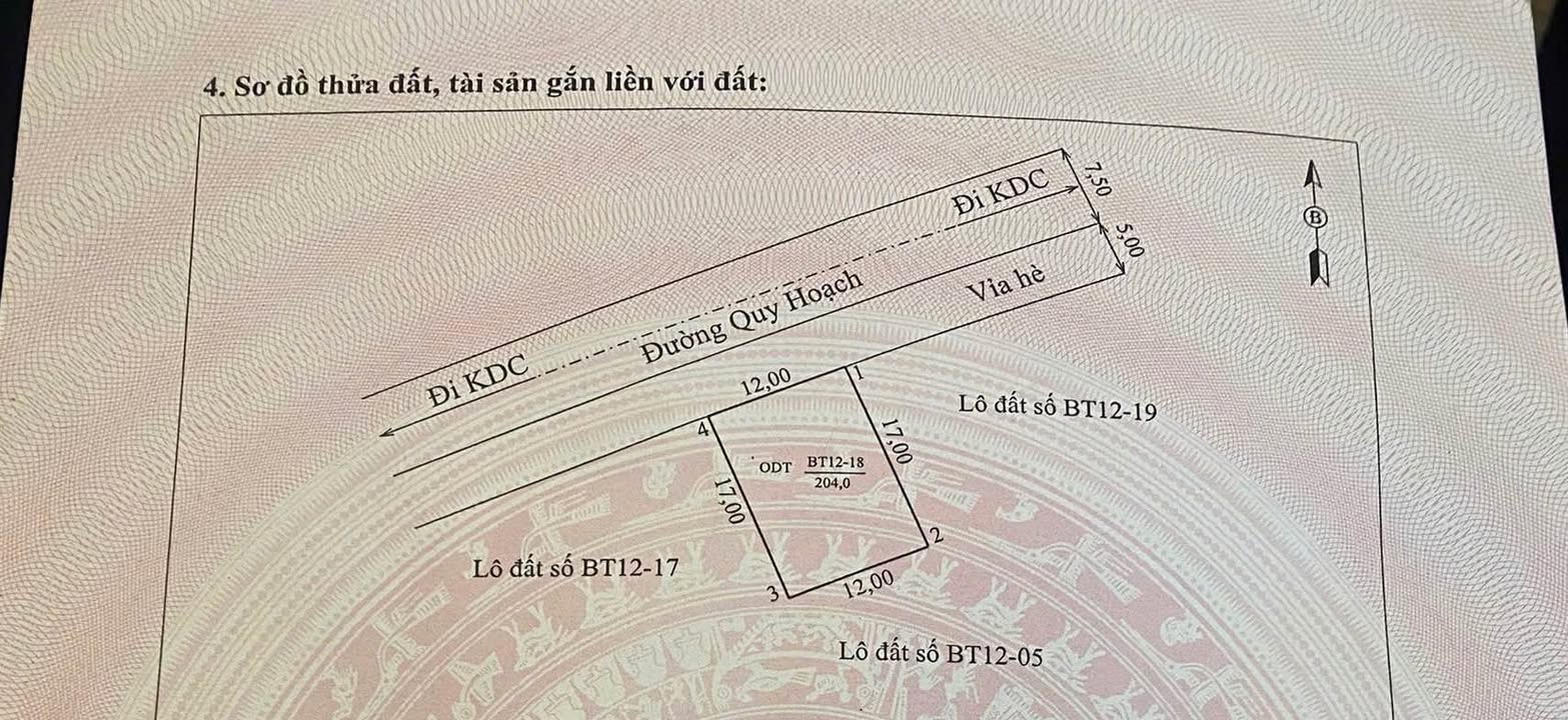 Đất nền BT 12-18 Tổ DP Kim Phú 204m² giá 2.7 tỷ - Đầu tư sinh lời ngay!