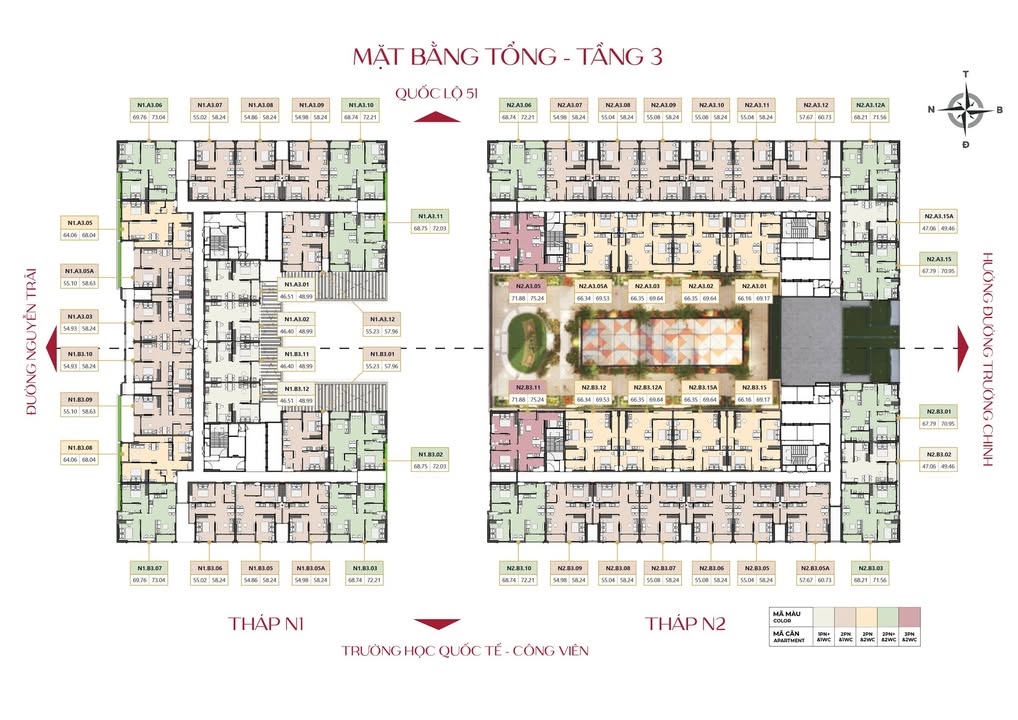 Căn hộ Maisongrand Phú Mỹ 73m² - Căn góc view núi, chiết khấu 6,5%