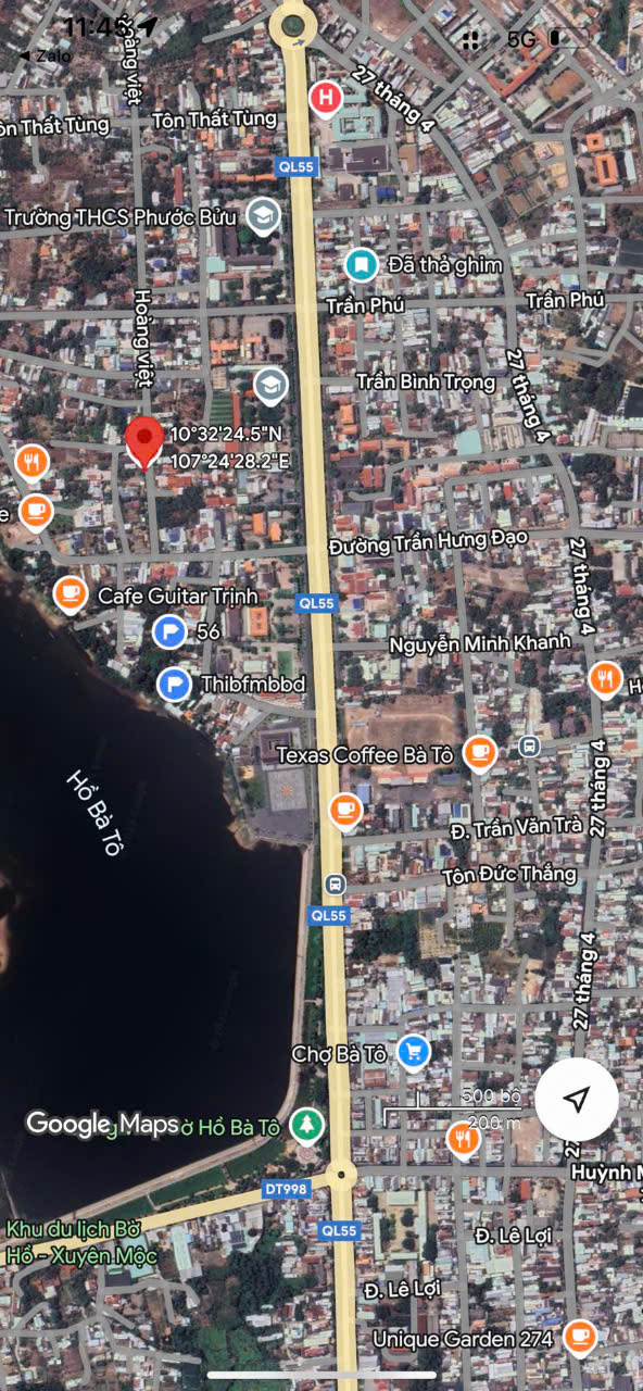 FrontHouse 2 Mặt Tiền Đường Hoàng Việt, Thị Trấn Phước Bửu 431m² - Đầu Tư Sinh Lời