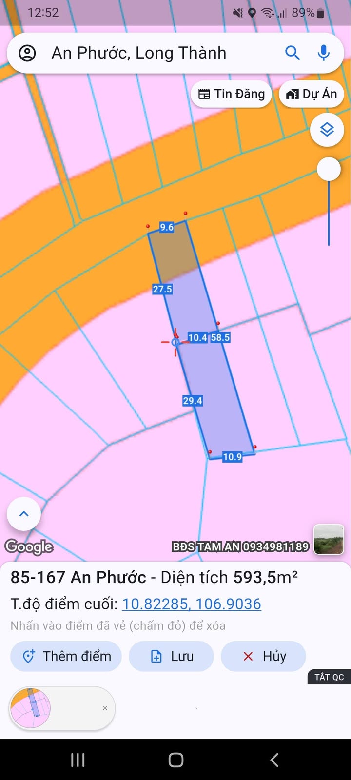 Đất mặt tiền Hương Lộ 21, Tam An, Long Thành 600m² giá 4 tỷ - Cơ hội đầu tư lý tưởng!