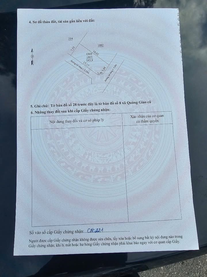 Đất nền Quảng Giao - 144m² giá 800 triệu - Sổ đỏ chính chủ!