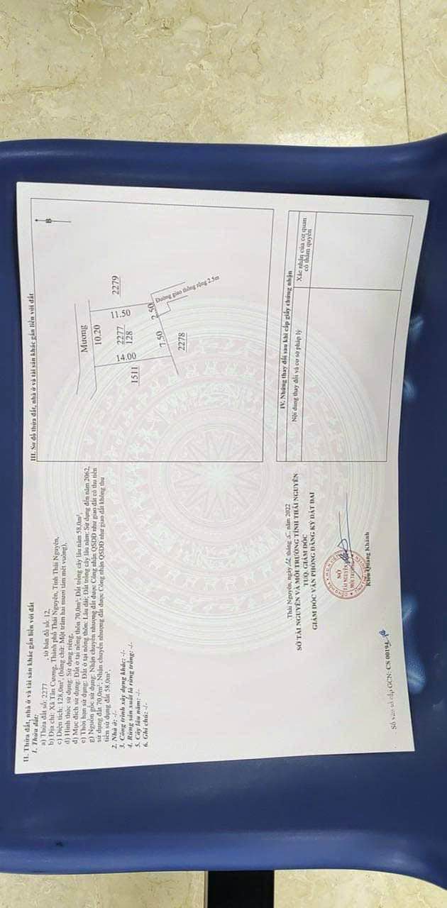 Đất nền Tân Cương Thái Nguyên 358m² giá 1.39 tỷ - Vị trí đắc địa ngay chợ