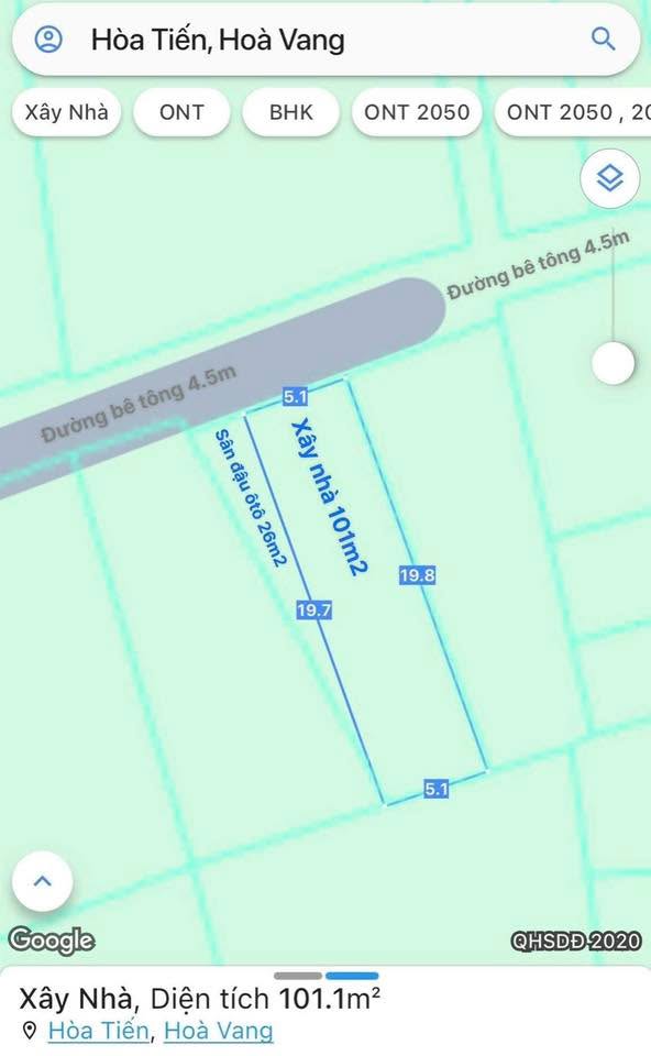 Đất nền Hòa Tiến Đà Nẵng 130m² giá 1.25 tỷ - Vị trí đắc địa ngay trung tâm