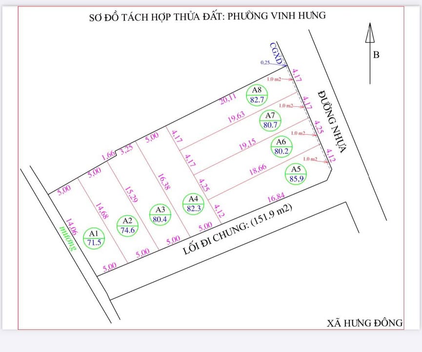 Đất nền Xóm 34 Nghi Kim 71m² - Giá tốt cho nhà đầu tư lần đầu!