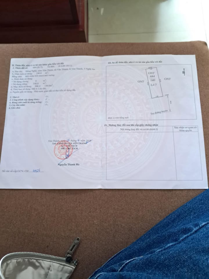 Đất nền Xóm Yên Thịnh, Văn Thành 140m² - Sổ hồng chính chủ, đầu tư hợp lý!