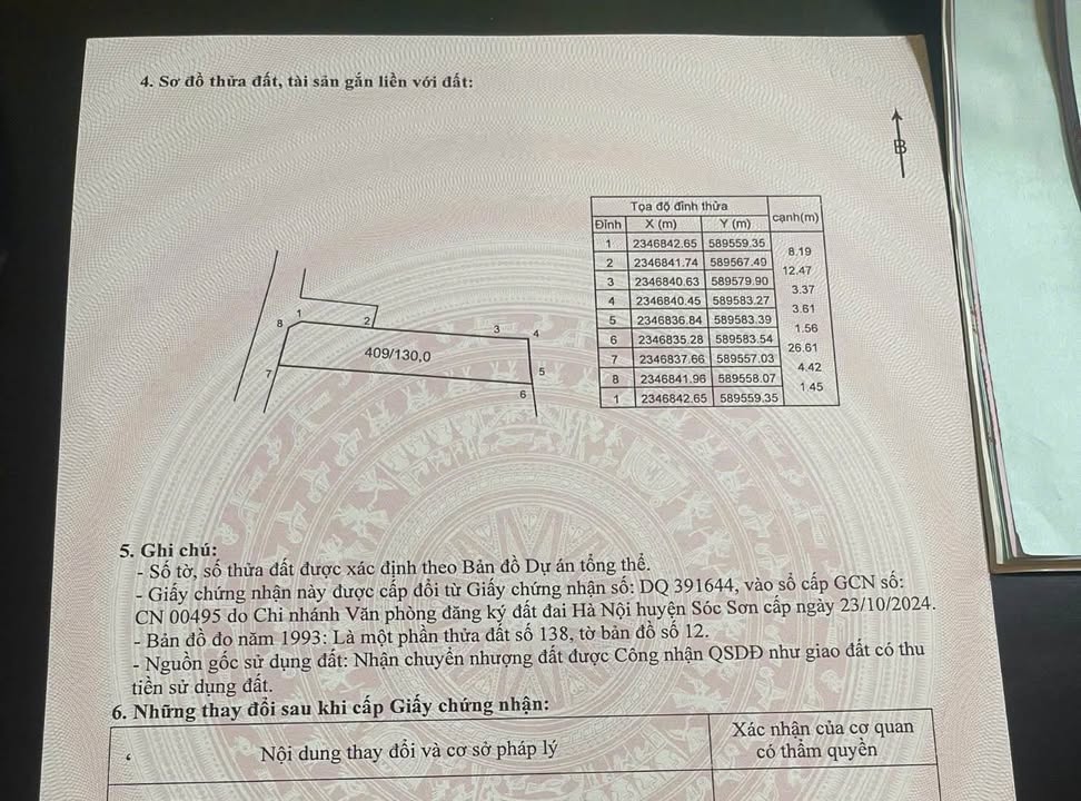 Đất nền thôn Yêm, Đông Xuân, Sóc Sơn 130m² giá 200 triệu - Cơ hội đầu tư tuyệt vời!