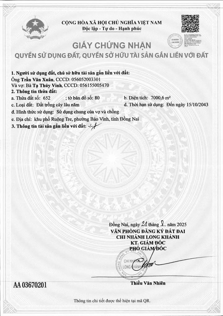 Đất nền 9200m² tại Long Khánh, Đồng Nai - Giá chỉ 40 tỷ, cơ hội đầu tư hấp dẫn!