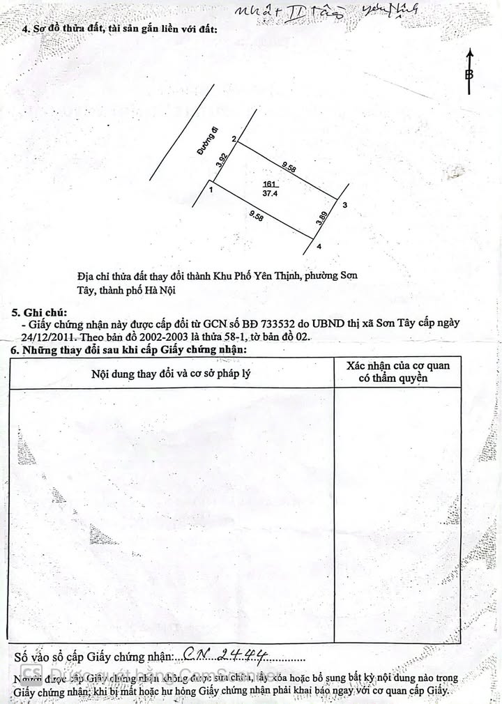 Nhà 2 tầng Phường Sơn Tây 38,4m² giá 2 tỷ - Chính chủ, sổ đỏ trao tay!