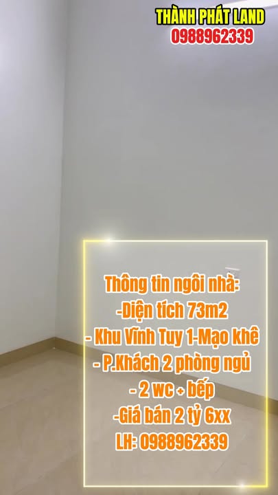 Nhà đẹp Mạo Khê 73m² giá 2.6 tỷ - Sẵn sàng vào ở ngay!