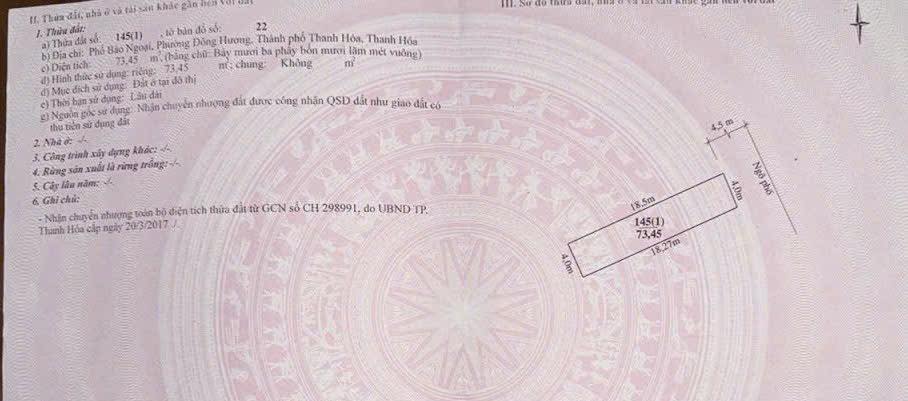 Đất nền Phường Đông Hương 74m² giá 2 tỷ - Cơ hội đầu tư vàng!