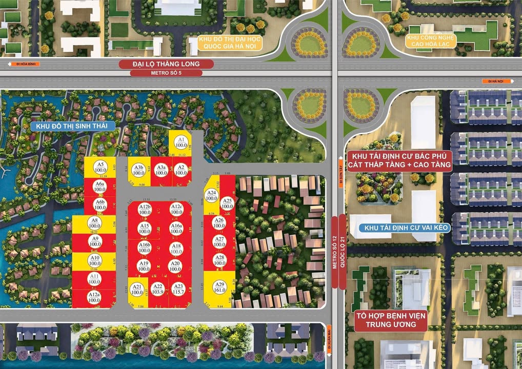 Đất nền Hòa Lạc 100m² giá chỉ 3 tỷ - Sổ đỏ chính chủ, vị trí vàng!