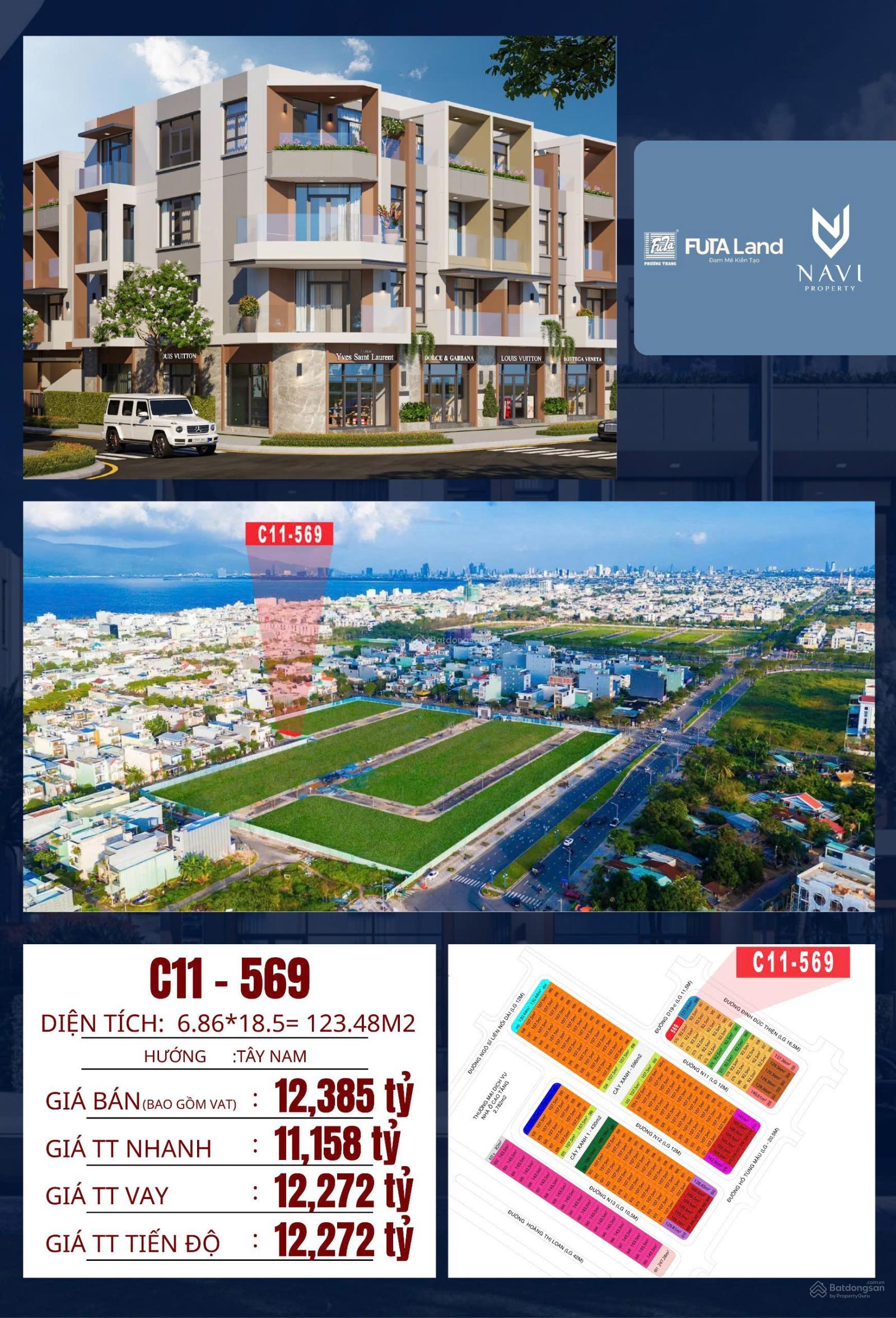 Shophouse Futa Kim Phát, Đà Nẵng 123m² giá 12,3 tỷ - Căn góc hiếm có!