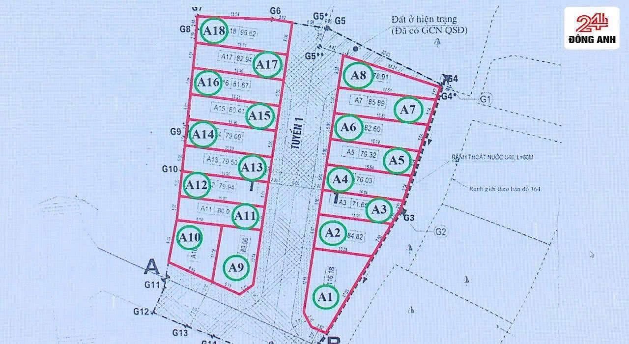 Đất đấu giá Tiên Kha, Đông Anh 80m² giá thỏa thuận - Vị trí vàng đầu tư sinh lời!