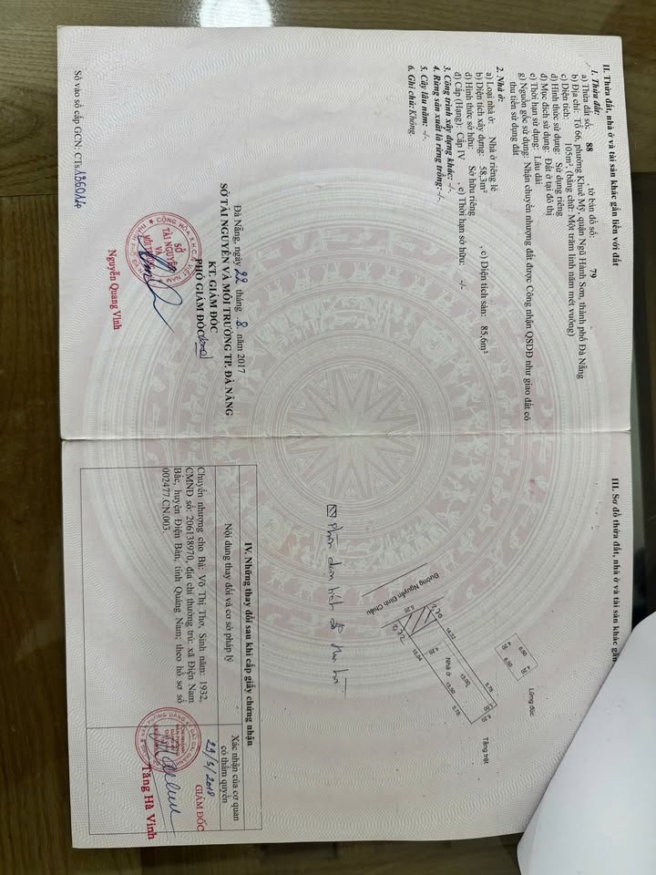 Lô đất mặt tiền đường Nguyễn Đình Chiểu, Đà Nẵng 105m² giá 7.8 tỷ - Cơ hội đầu tư hấp dẫn!