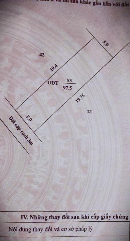 Đất thổ cư Phước Thới 97,5m² giá chỉ 550 triệu - Lộ ô tô, hướng Tây Nam!